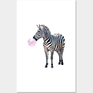 Bubblegum Zebra Posters and Art